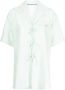 Alexander Wang Pyjamashirt met jacquard Groen - Thumbnail 1