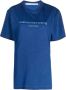 Alexander Wang T-shirt met logo-reliëf Blauw - Thumbnail 1