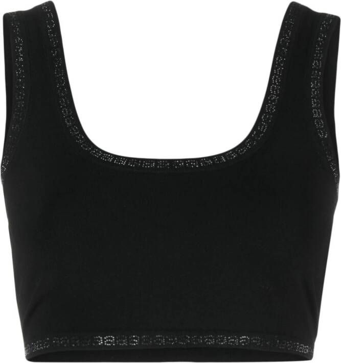 Alexander Wang Top met afwerking met stras Zwart