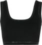 Alexander Wang Top met afwerking met stras Zwart - Thumbnail 1