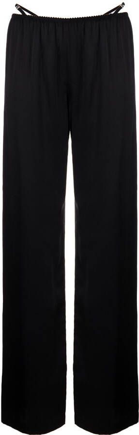 Alexander Wang Satijnen broek Zwart