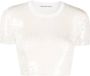 Alexander Wang T-shirt verfraaid met pailletten Wit - Thumbnail 1