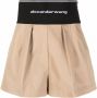 Alexander Wang Shorts met geplooid detail Bruin - Thumbnail 1