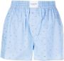 Alexander Wang Shorts met krijtstreep Blauw - Thumbnail 1