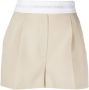 Alexander Wang Shorts met logo taille Bruin - Thumbnail 1