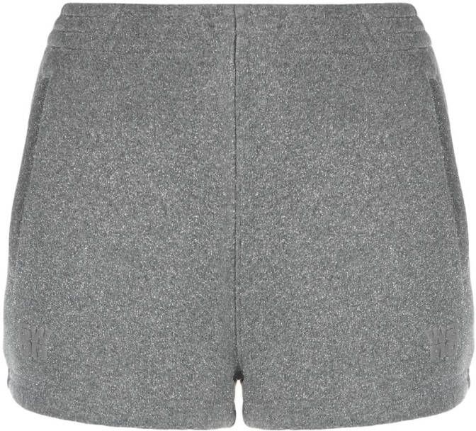 Alexander Wang Shorts met metallic draad Grijs