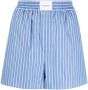 Alexander Wang Gestreepte shorts Blauw - Thumbnail 1