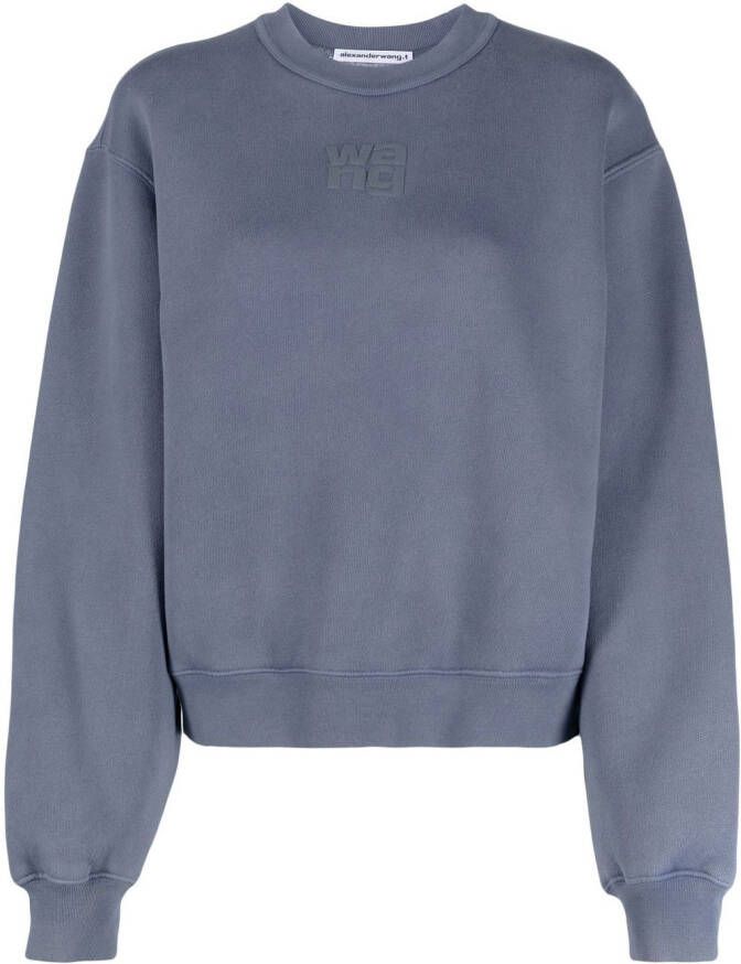 Alexander Wang Sweater met logo Grijs