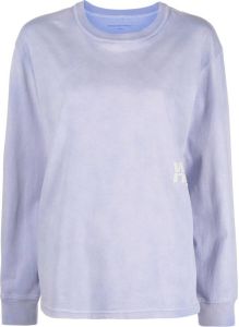Alexander Wang Sweater met logoprint Blauw