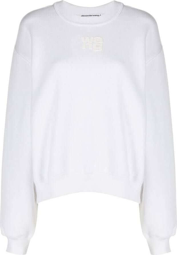Alexander Wang Sweater met logoprint Wit