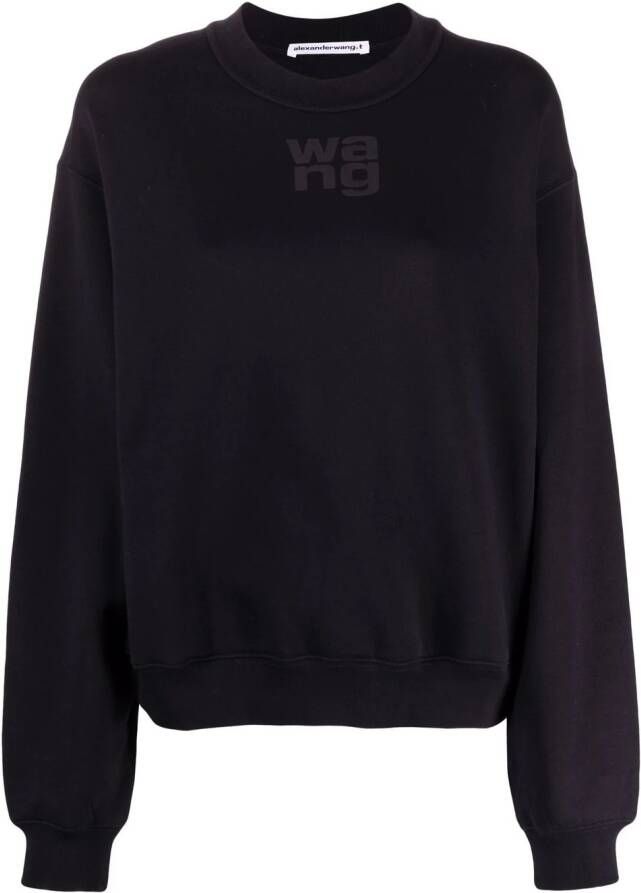 Alexander Wang Sweater met logoprint Zwart