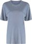 Alexander Wang T-shirt met geborduurd logo Blauw - Thumbnail 1