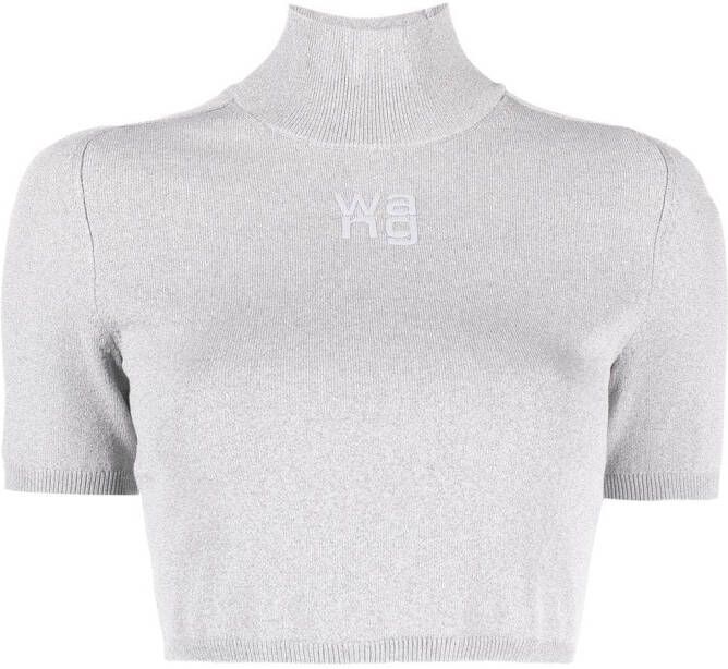Alexander Wang T-shirt met hoge hals Grijs