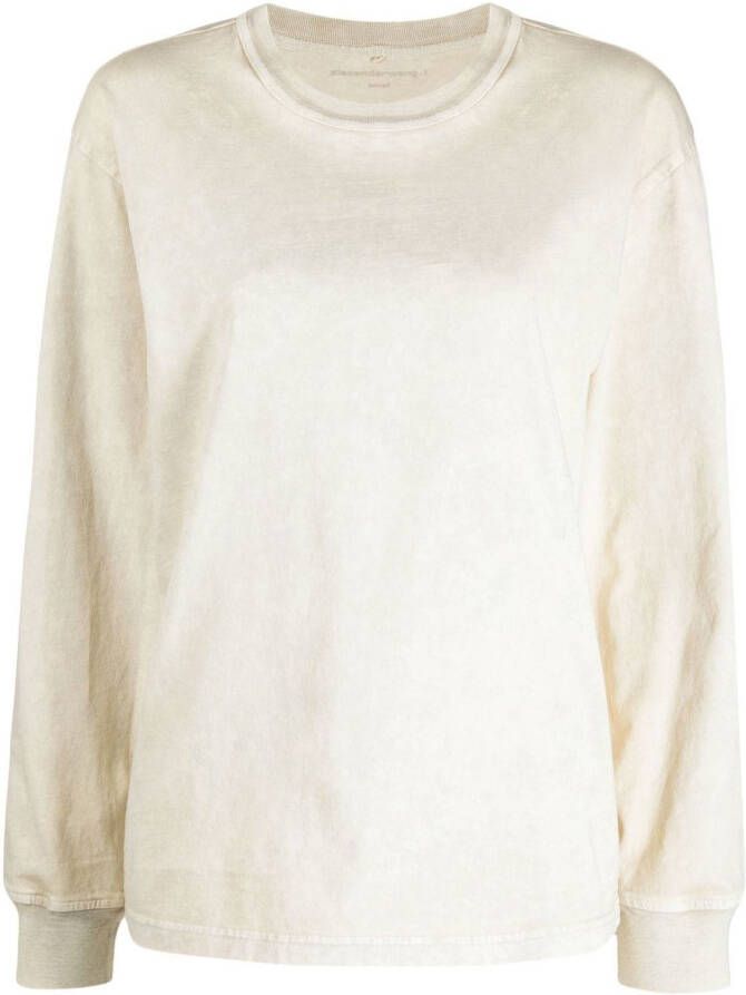 Alexander Wang T-shirt met lange mouwen Beige