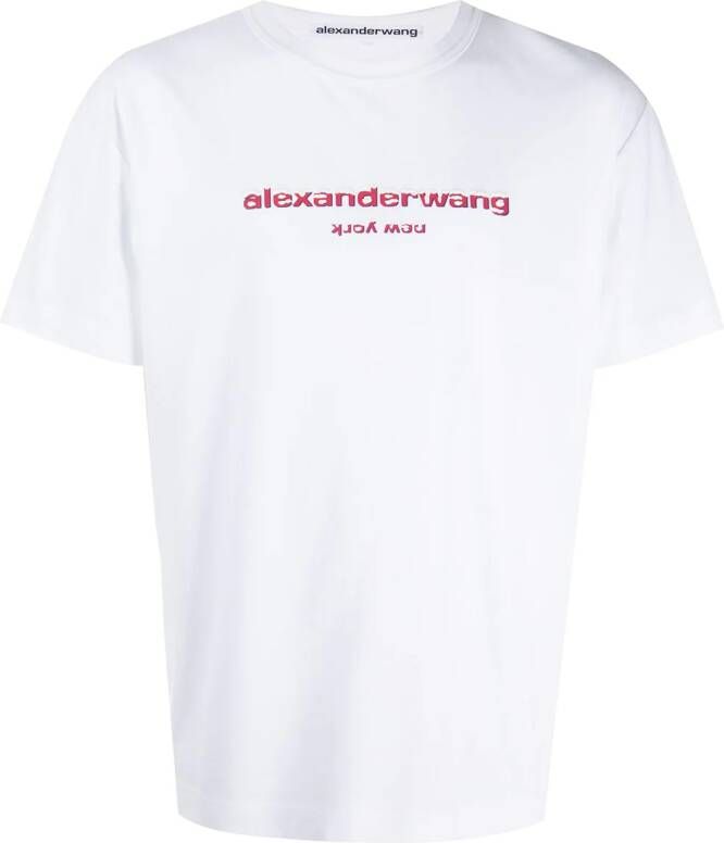 Alexander Wang T-shirt met logoprint Wit