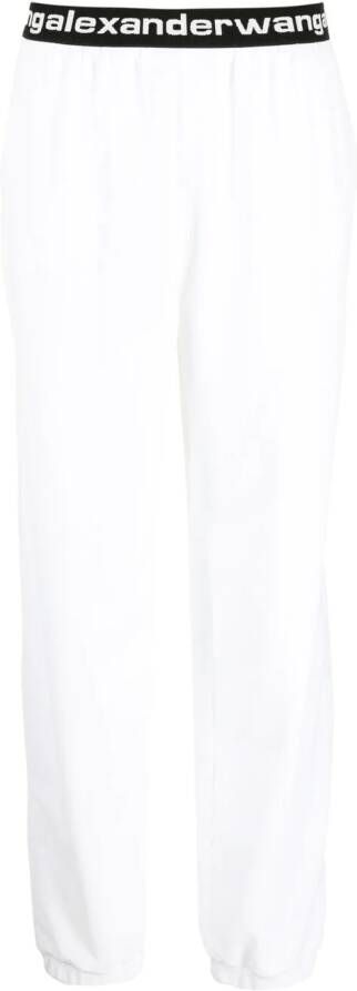 Alexander Wang Trainingsbroek met logoband Wit