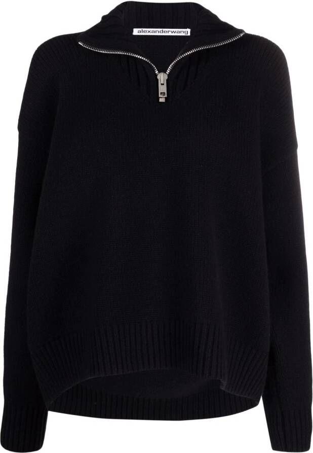 Alexander Wang Trui van wolmix Zwart
