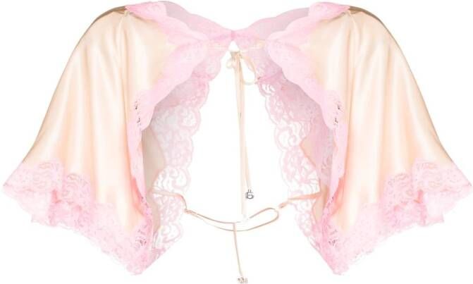 Alexander Wang Zijden cape Beige