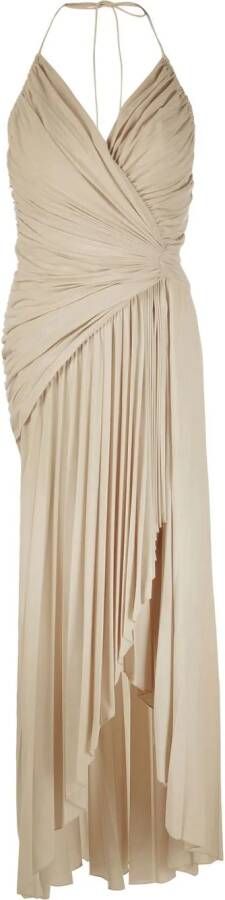 Alexandre Vauthier Asymmetrische jurk Beige