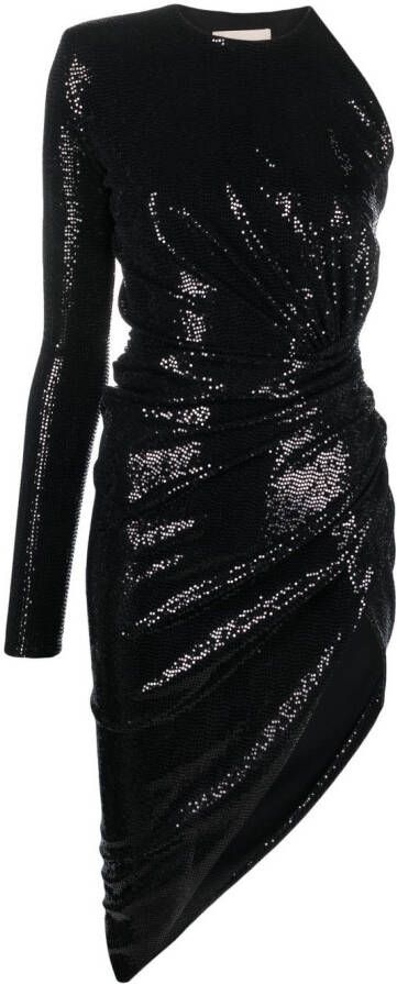 Alexandre Vauthier Asymmetrische jurk Zwart