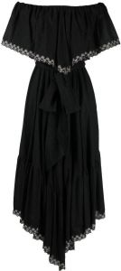 Alexandre Vauthier Broderie anglaise jurk Zwart
