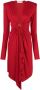 Alexandre Vauthier Midi-jurk met gedrapeerd detail Rood - Thumbnail 1