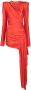 Alexandre Vauthier Gedrapeerde mini-jurk Rood - Thumbnail 1
