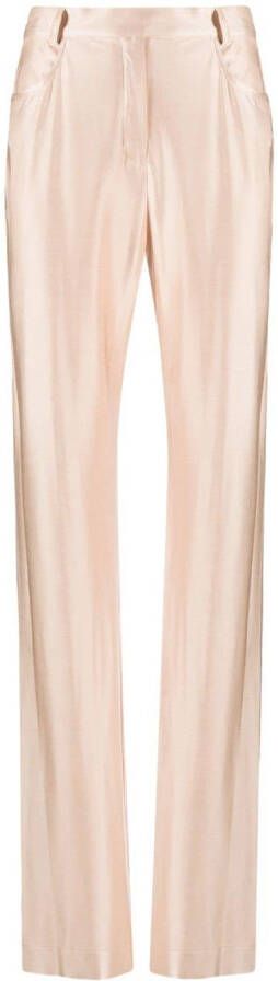 Alexandre Vauthier High waist broek Roze