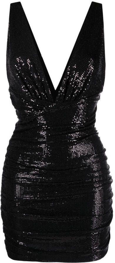 Alexandre Vauthier Jurk met pailletten Zwart