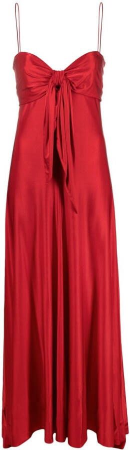 Alexandre Vauthier Maxi-jurk met geknoopt detail Rood