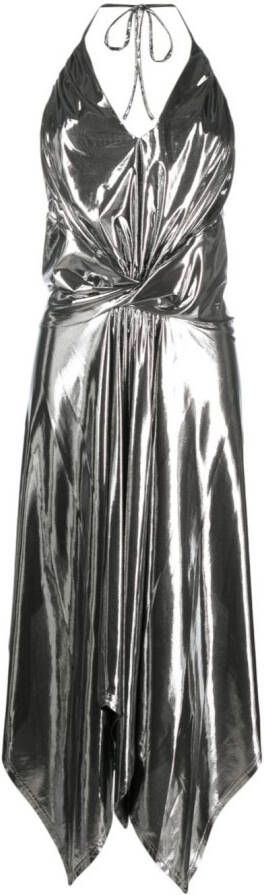 Alexandre Vauthier Metallic maxi-jurk Zilver