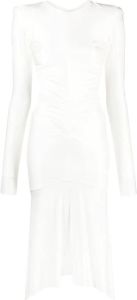 Alexandre Vauthier Midi-jurk met open rug Wit