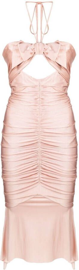 Alexandre Vauthier Midi-jurk met uitgesneden detail Roze