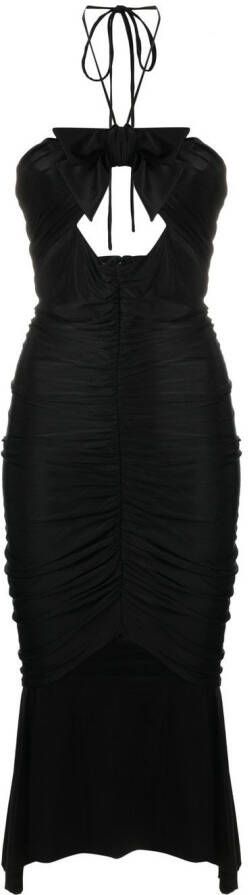 Alexandre Vauthier Midi-jurk met uitgesneden detail Zwart