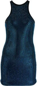 Alexandre Vauthier Mini-jurk verfraaid met pailletten Blauw