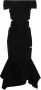 Alexandre Vauthier Off-shoulder jurk Zwart - Thumbnail 1