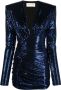 Alexandre Vauthier Mini-jurk verfraaid met pailletten Blauw - Thumbnail 1