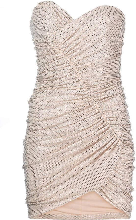 Alexandre Vauthier Strapless mini-jurk Beige
