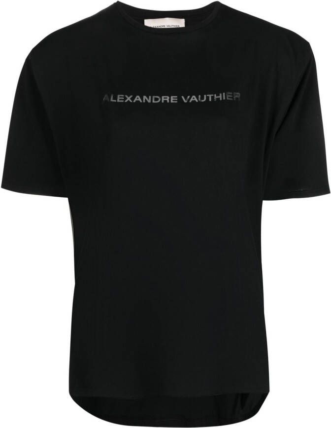 Alexandre Vauthier T-shirt met schouderpads Zwart