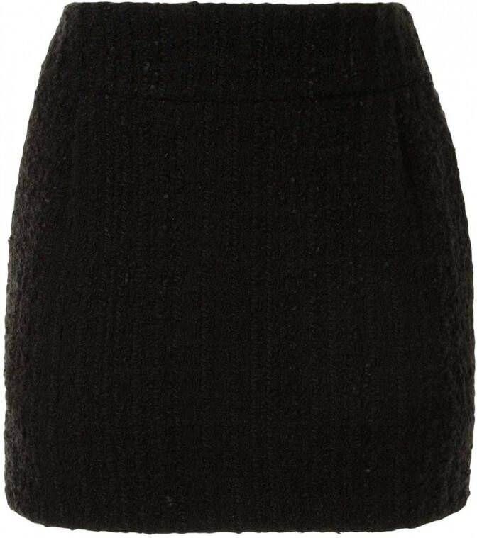 Alexandre Vauthier Tweed mini-rok Zwart