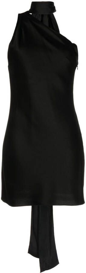Alice + olivia Asymmetrische mini-jurk Zwart