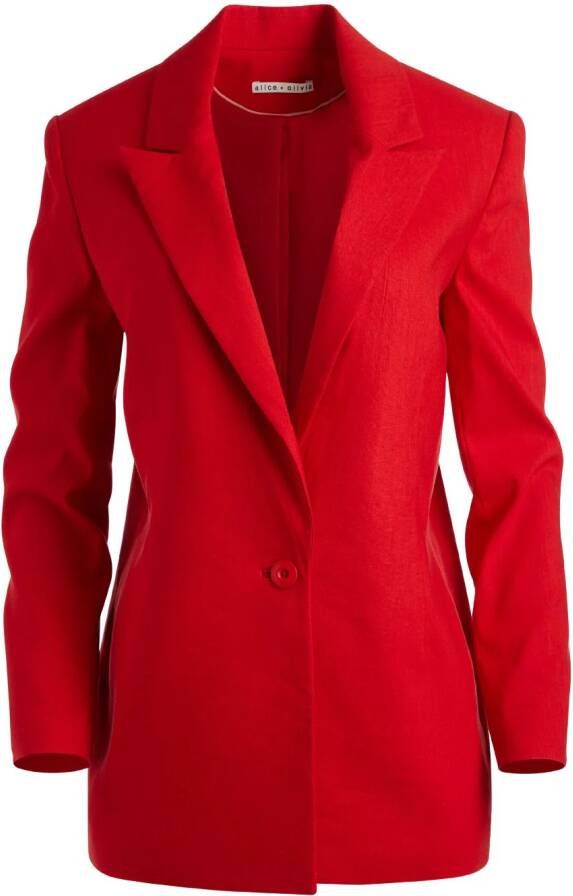 Alice + olivia Linnen blazer Rood