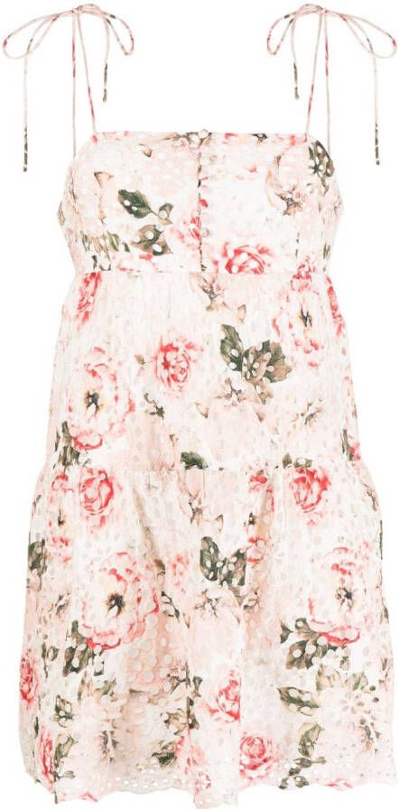 Alice + olivia Mini-jurk met bloemenprint Roze