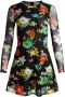 Alice + olivia Mini-jurk met bloemenprint Zwart - Thumbnail 1