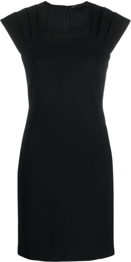 Alice + olivia Mini-jurk met vierkante hals Zwart
