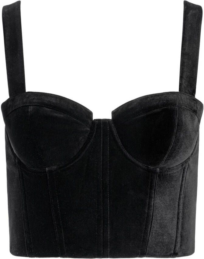 Alice + olivia Mouwloze top Zwart