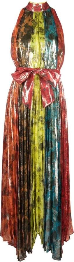 alice + olivia Maxi-jurk met abstracte print Oranje