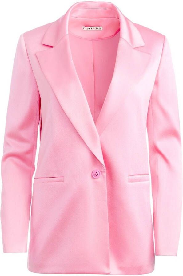 Alice + olivia Blazer met enkele rij knopen Roze