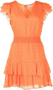 Alice+Olivia Gelaagde mini-jurk Oranje