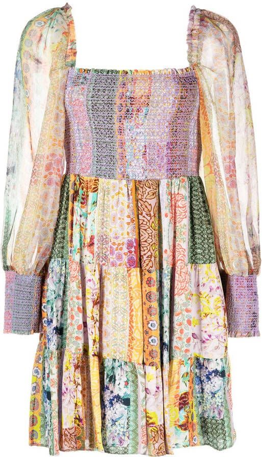 Alice + olivia Gelaagde mini-jurk Veelkleurig